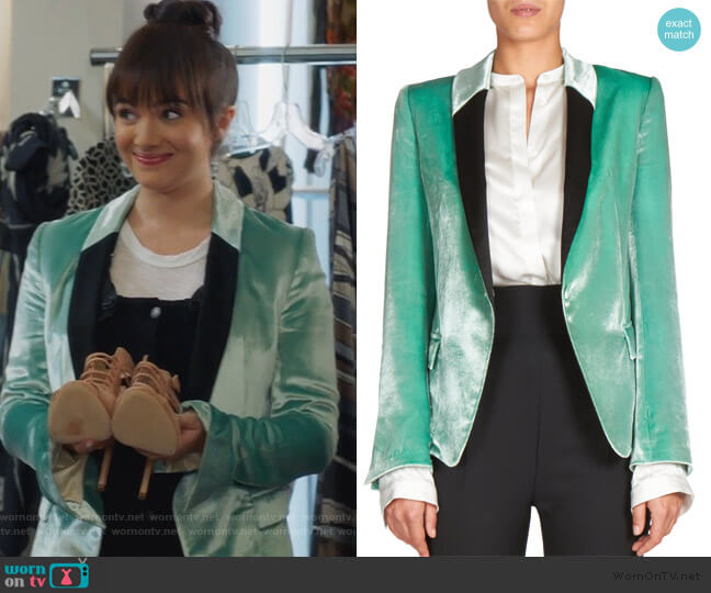 Haider Ackermann Velvet Blazer worn by Jane Sloan (Katie Stevens) on The Bold Type