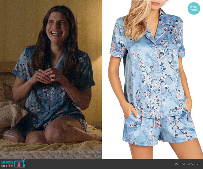 In Bloom by Jonquil Satin Short Pajamas worn by Rio (Lake Bell) on Bless This Mess