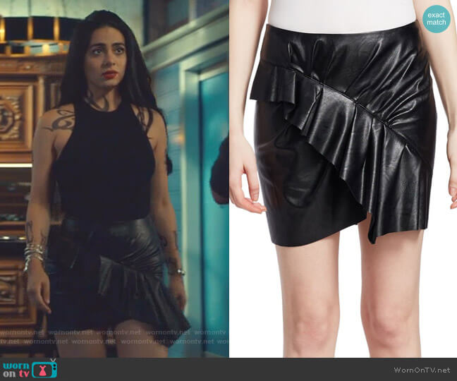 Isabel Marant Etoile Zeist Mini Skirt worn by Isabelle Lightwood (Emeraude Toubia ) on Shadowhunters
