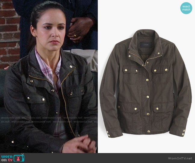 J. Crew The Downtown Field Jacket worn by Amy Santiago (Melissa Fumero) on Brooklyn Nine-Nine