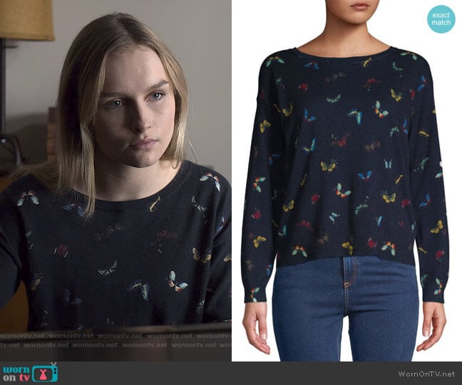 Joie Eloisa Sweater worn by Elle (Olivia DeJone) on The Society