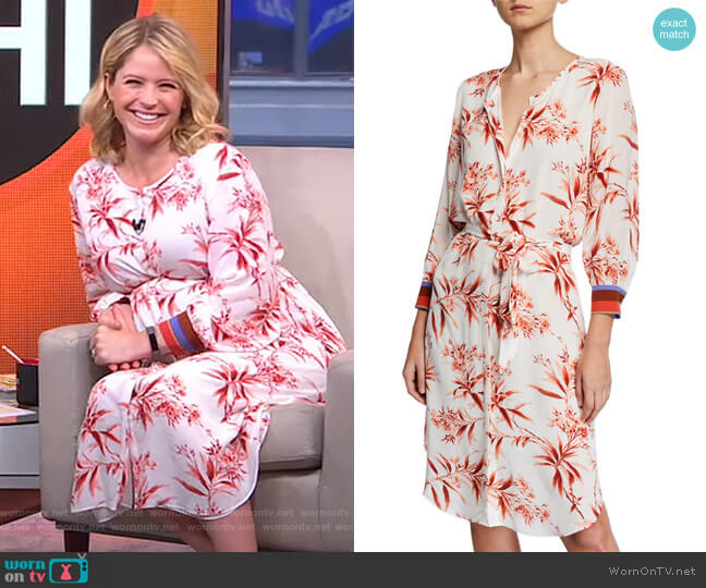 Joie Jeanee Dress worn by Sara Haines on Good Morning America