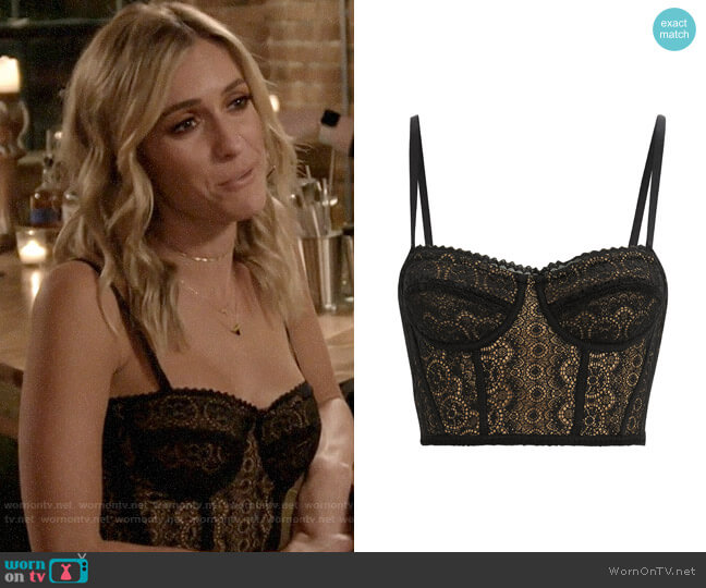 Jonathan Simkhai Lace Bustier worn by Kristin Cavallari on Very Cavallari