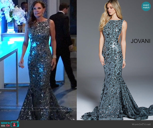 Jovani Style #61229 worn by Lucy Coe (Lynn Herring) on General Hospital