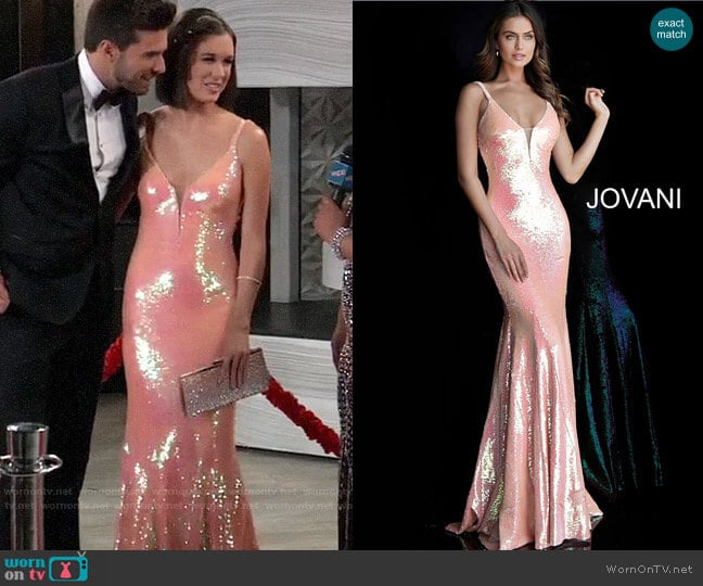 Jovani Style #65070 worn by Willow Tait (Katelyn MacMullen) on General Hospital