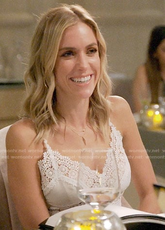 Kristin’s white lace cami on Very Cavallari