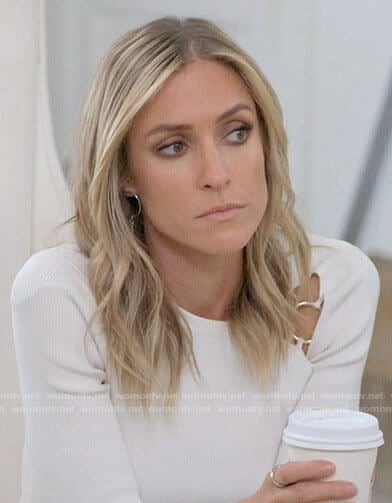 Kristin’s white ring detail top on Very Cavallari