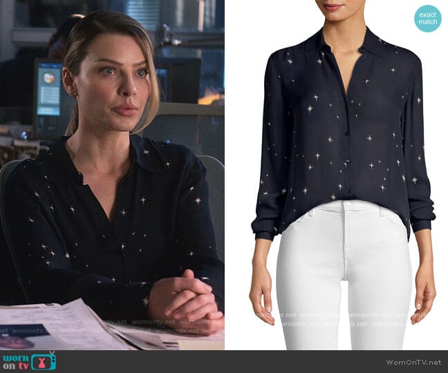 L'Agance Nina Blouse worn by Chloe Decker (Lauren German) on Lucifer