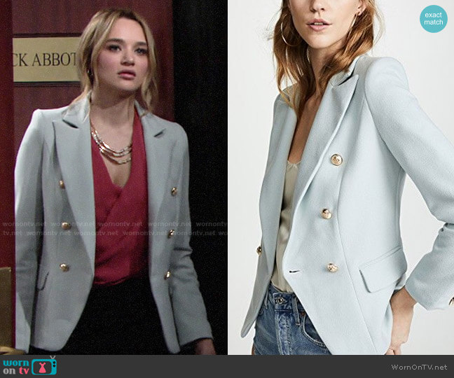 Lioness Palermo Blazer worn by Summer Newman (Hunter King) on The Young and the Restless