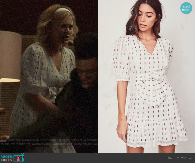 LoveShackFancy Lena Dress in Garden Multi worn by Tandy Bowen (Olivia Holt) on Cloak and Dagger