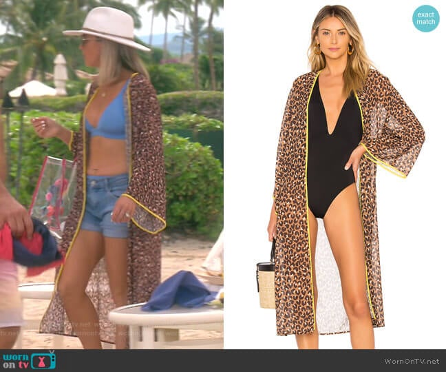 Lovewave The Dunn Kimono worn by Teddi Mellencamp Arroyave on The Real Housewives of Beverly Hills