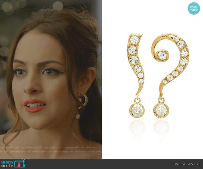 Lulu Frost Kismet Drop Earrings worn by Fallon Carrington (Elizabeth Gillies) on Dynasty