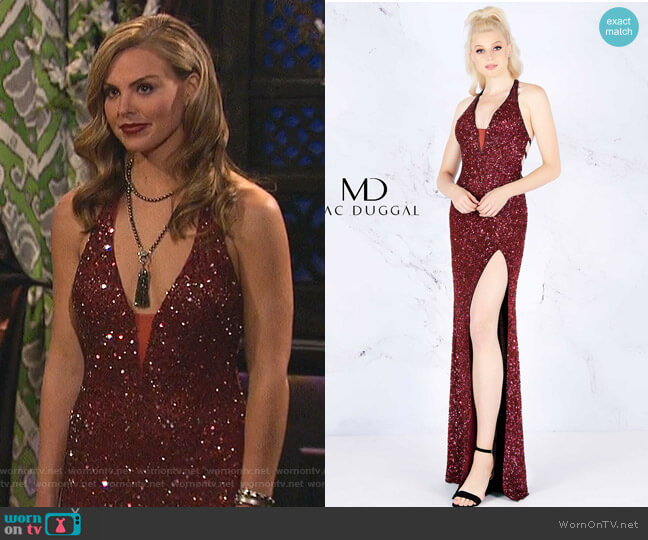 Mac Duggal Dress #4811L worn by Hannah Brown on The Bachelorette
