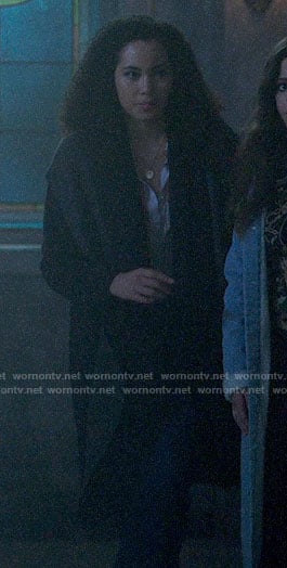 Macy’s ribbed layer coat on Charmed