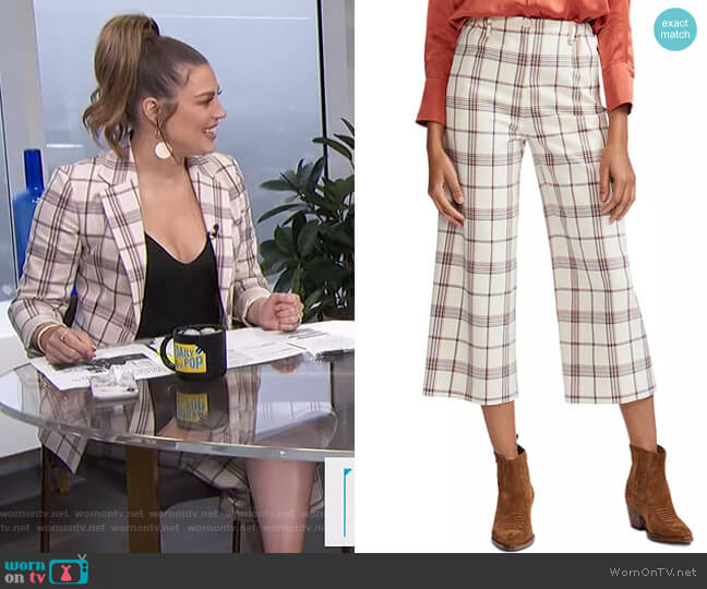 Maje Persio Pants worn by Carissa Loethen Culiner on E! News