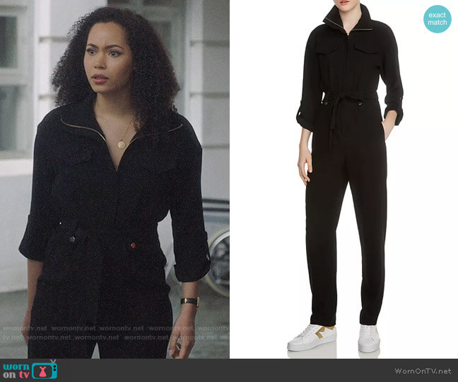 Maje Papritea Jumpsuit worn by Macy Vaughn (Madeleine Mantock) on Charmed