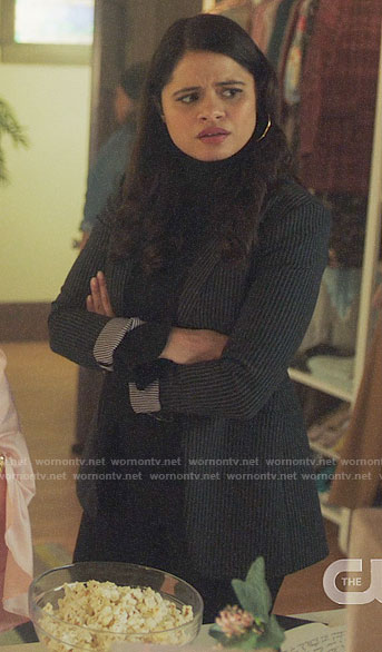 Mel’s pinstripe blazer on Charmed
