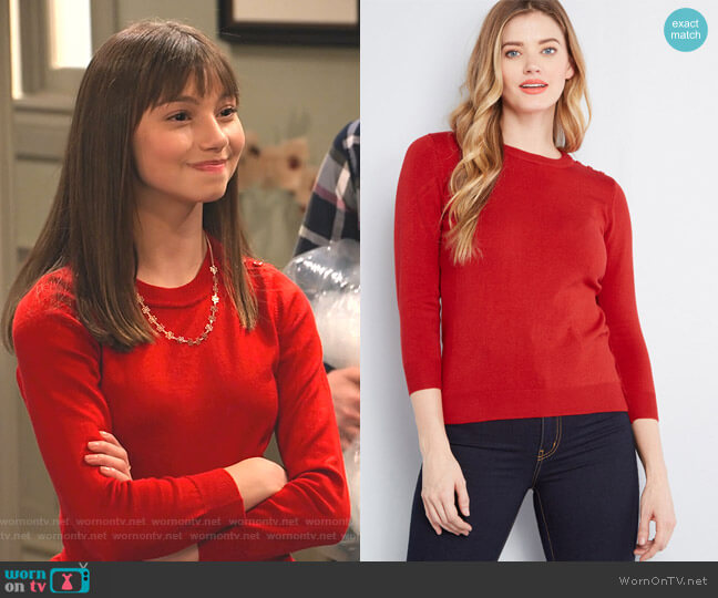 Modcloth Charter School Pullover Sweater worn by Molly (Lauren Lindsey Donzis) on No Good Nick