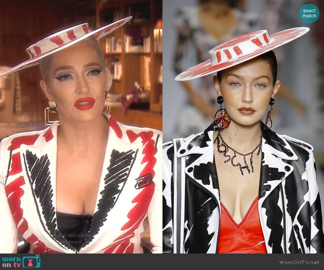 Moschino Spring 2019 Ready to Wear Collection worn by Erika Jayne on The Real Housewives of Beverly Hills