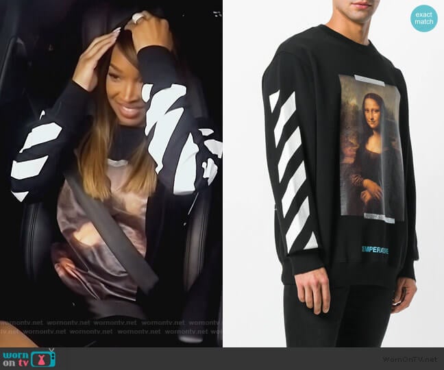 Off White Mona Lisa print sweatshirt