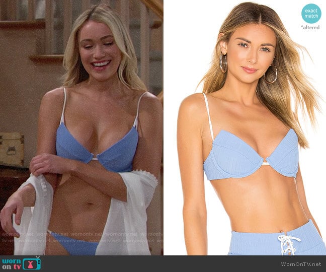 Onia Johanna Bikini Top worn by Flo Fulton (Katrina Bowden) on The Bold and the Beautiful