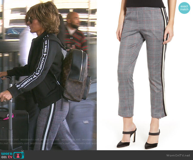 Pam & Gela Side Stripe Crop Pants worn by Lisa Rinna on The Real Housewives of Beverly Hills