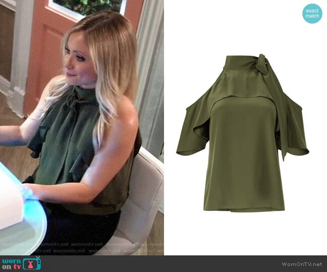 Parker Empire Silk Top worn by Lulu Spencer Falconeri (Emme Rylan) on General Hospital