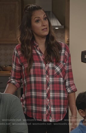 Colleen’s red plaid shirt on Life in Pieces