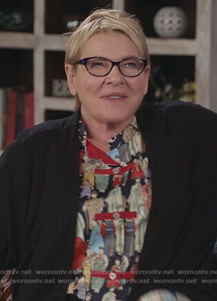 Joan’s print pajamas on Life in Pieces