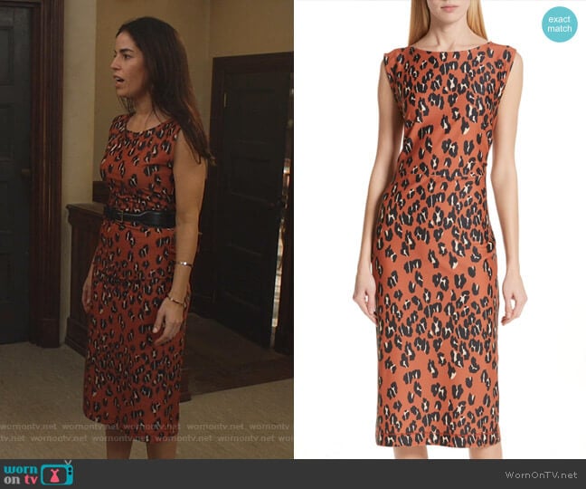 Rachel Comey Medina Dress worn by Susan Sampson (Ana Ortiz) on Whiskey Cavalier