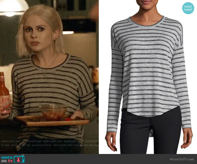 Rag & Bone Hudson Striped Tee worn by Liv Moore (Rose McIver) on iZombie