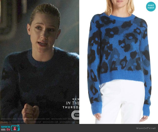 Rag & Bone Leopard Spot Sweater worn by Betty Cooper (Lili Reinhart) on Riverdale