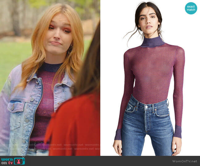 Rag & Bone Raina Top worn by Kirby Anders (Maddison Brown) on Dynasty