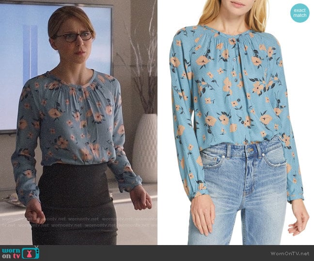 Rebecca Taylor Daniella Top worn by Kara Danvers (Melissa Benoist) on Supergirl