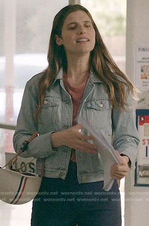 Rio’s denim jacket on Bless This Mess
