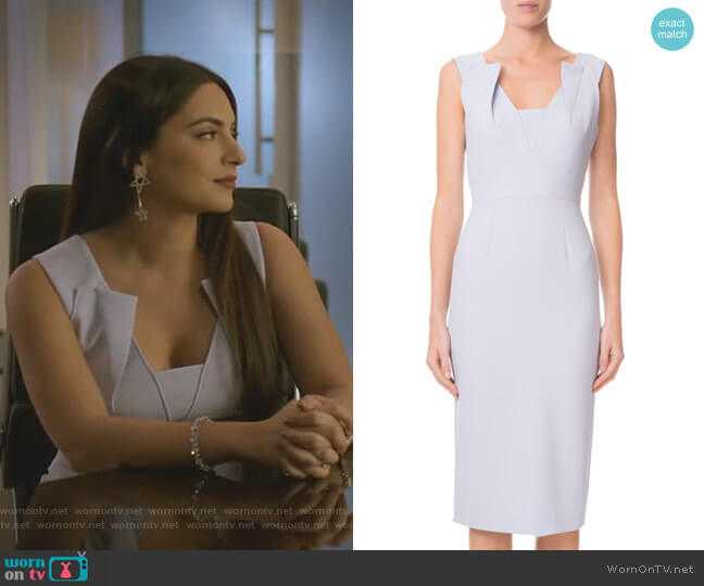 Roland Mouret Coleby Dress worn by Cristal Jennings (Daniella Alonso) on Dynasty