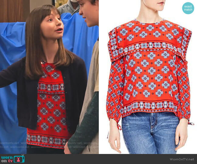 Sandro Dalla Top worn by Molly (Lauren Lindsey Donzis) on No Good Nick