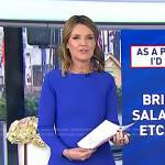 Savannah’s blue diamond laser-cut dress on Today