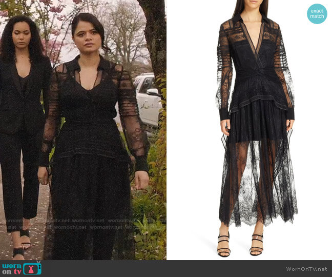 Self Portrait Lace Shirtdress worn by Mel Vera (Melonie Diaz) on Charmed