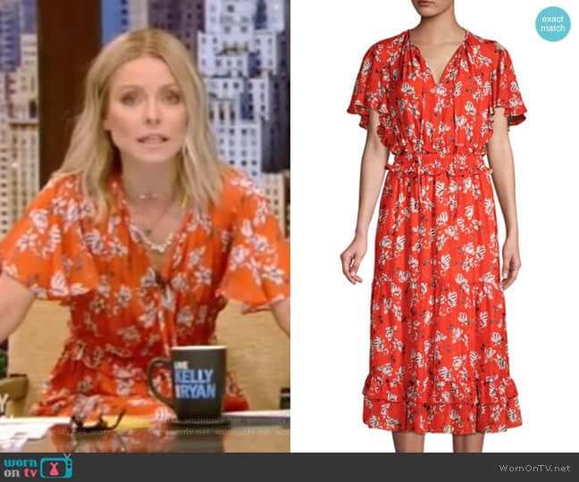 Shoshanna Mercerie Dress worn by Kelly Ripa on Live with Kelly and Mark