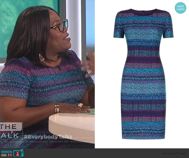 St. John Collection Ellah Knit Dress worn by Sheryl Underwood on The Talk