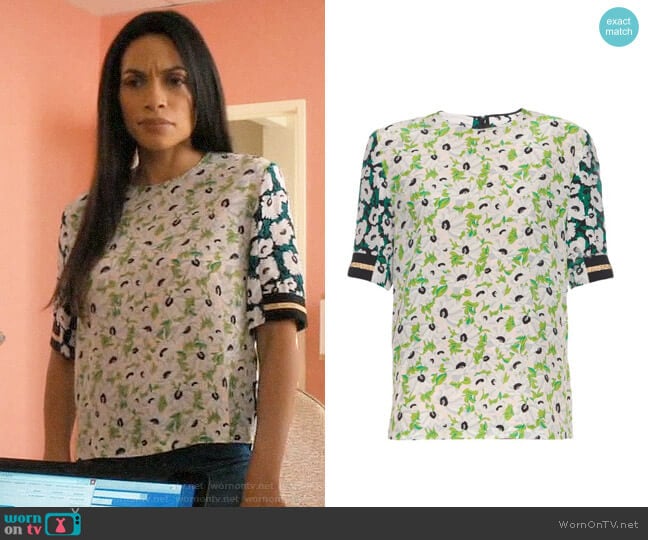 Stella McCartney Sybille Top worn by Jane Ramos (Rosario Dawson) on Jane the Virgin