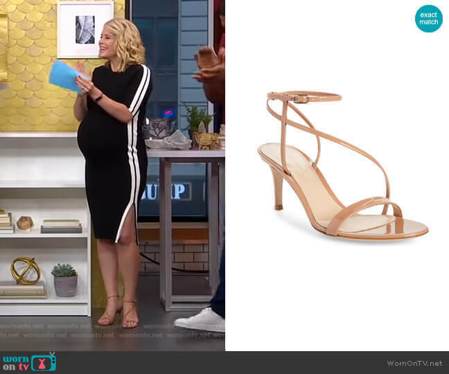 Gianvito Rossi Strappy Sandal worn by Sara Haines on Good Morning America