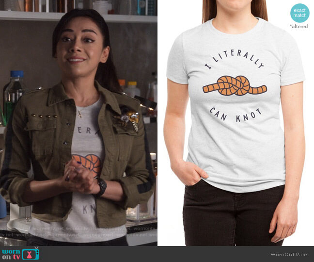 Haasbroek Can Knot Tee worn by Ella Lopez (Aimee Garcia) on Lucifer