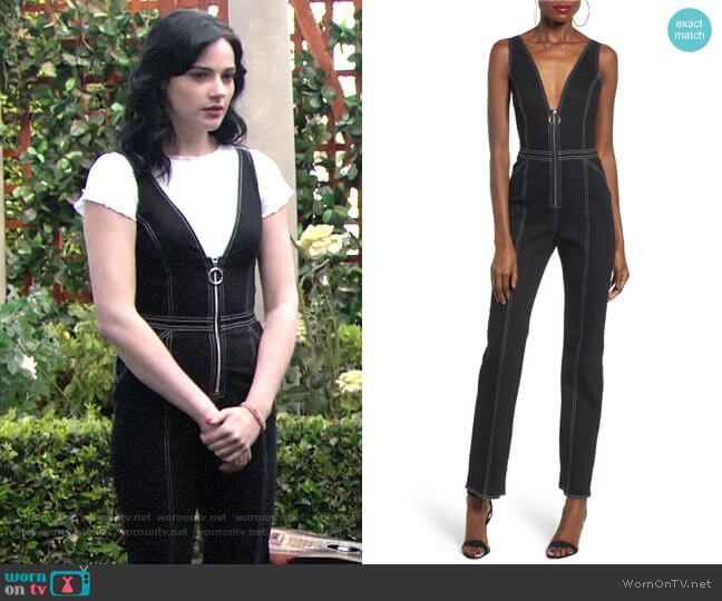 Tigermist Ava Jumpsuit worn by Tessa Porter (Cait Fairbanks) on The Young and the Restless