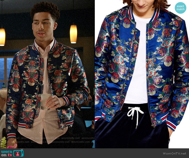 Topman Chandler Jacket worn by Andre Johnson Jr (Marcus Scribner) on Black-ish