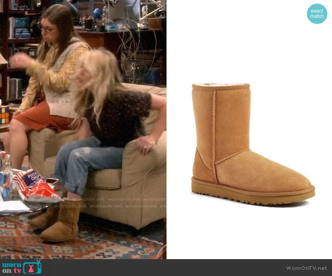 Ugg Classic II Short Boot worn by Penny Hofstadter (Kaley Cuoco) on The Big Bang Theory