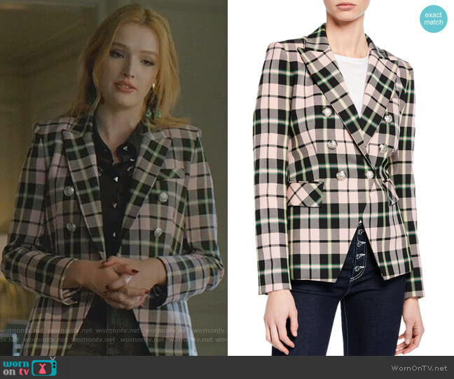 Veronica Beard Miller Dickey Jacket worn by Kirby Anders (Maddison Brown) on Dynasty