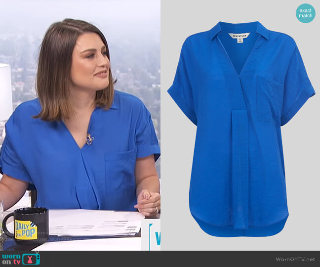 Whistles Lea Tunic Top worn by Carissa Loethen Culiner on E! News
