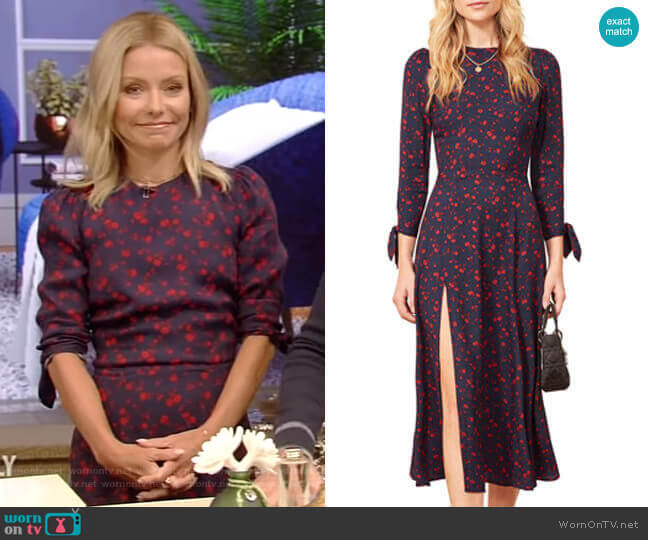 Reformation Zelda Dress worn by Kelly Ripa on Live with Kelly and Mark